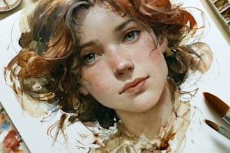 draw fascinating watercolor portrait painting portrait