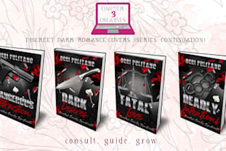 design a discreet romance book cover for your ebook and print novel