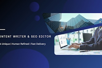 write SEO articles and rewrite ai text with human touch