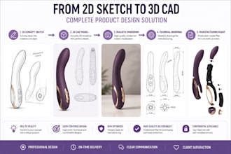 design silicone adult product prototypes and 3d models