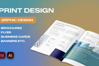 do flyer, brochure, roll up banner print design