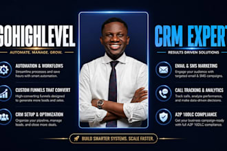build gohighlevel crm workflow automation and sales funnel
