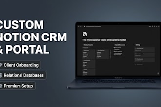 build a custom notion CRM and client portal for your business