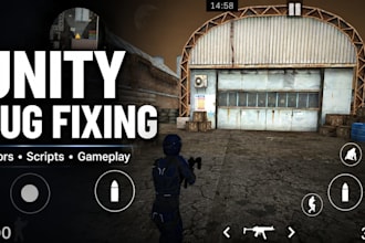 fix unity bugs, errors, scripts, UI and gameplay issues