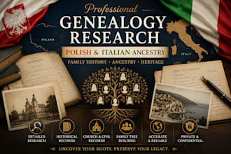 polish, italian ancestry genealogy and family history research