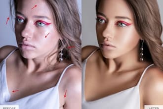 provide expert portrait retouching for headshots