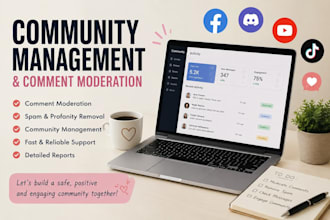 manage your social media and moderate it professionally