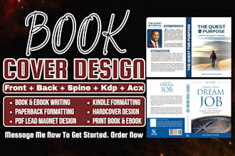 design book cover design, fantasy book cover, kdp book cover, hardcover design