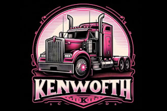 create trucking dispatcher transport logo for your company