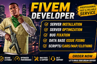 install fivem scripts fix bugs optimize server performance