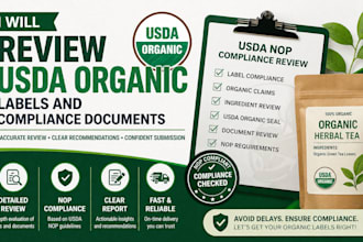 review usda organic labels and compliance documents