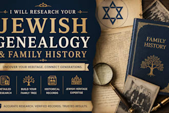 family history, family tree and genealogy research for your jewish ancestry