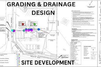 stormwater flow drainage site grading plan swppp erosion control pipe network