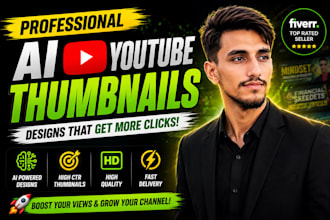 design eye catching ai youtube thumbnails