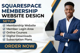 build squarespace membership website squarespace subscription and course website