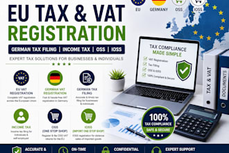 do eu tax,vat registration, german tax filing, corporate tax, income tax filing