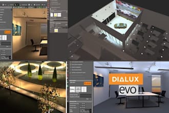 provide architectural lighting with outdoor lighting design and dialux evo