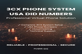 provide usa did number or toll free number for 3cx set up