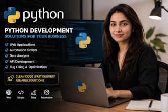 do python automation, flask django web develop and scripting
