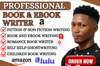 ghostwrite your amazon kindle book, non fiction and fiction book writer