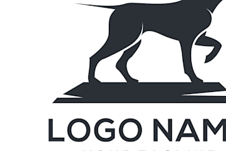 design unique dog paw logo