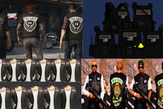 create mc kuttes fivem vest flag mc bike patch