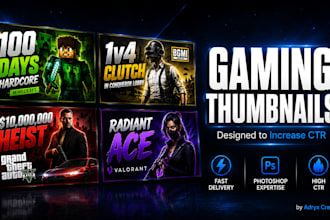 create viral gaming youtube thumbnails