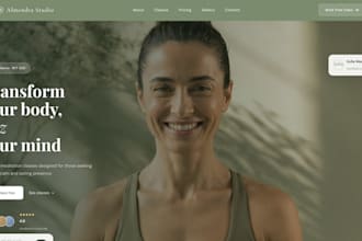 create your yoga, wellness or personal trainer website