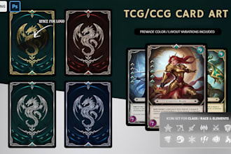draw trading card game art fantasy illustration tcg card design mtg board game