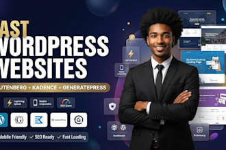 build a wordpress website with gutenberg and kadence blocks