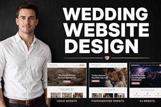 wedding website for venues photographers and mobile djs