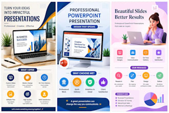 create professional powerpoint presentation and PPT slides