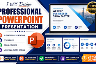 design modern powerpoint presentation slides