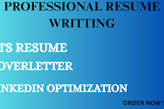 create a professional resume, cover letter and linked in