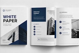 design professional white paper crypto white paper  company profile brochure