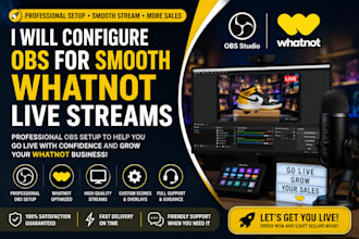 configure obs for smooth whatnot live streams