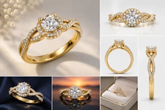 make photorealistic 3d jewelry renderings for rings, pendants, and bracelets