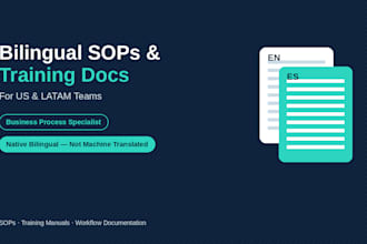create bilingual sops and training docs for US and latam teams