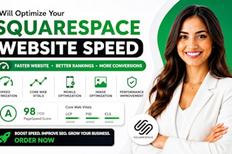 optimize squarespace website speed core web vitals and performance SEO