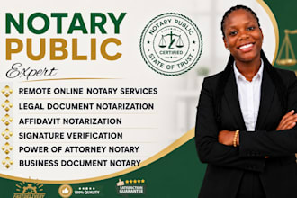 provide fast and reliable online notarization, affidavit and document services
