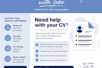 write your CV and help early career development