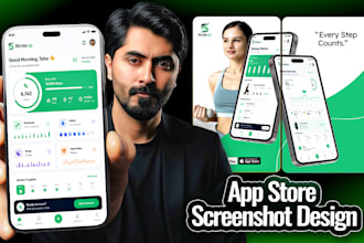 do app store and google play store screenshots design