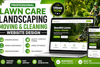 create a professional movers, cleaning, and handyman service website