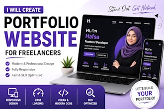 create a custom portfolio website for freelancers