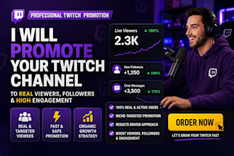 skyrocket your twitch channel  to become twitch affiliate