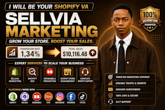 be shopify va, do sellvia marketing, shopify seo redbubble promotion