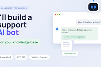 build an ai support chatbot trained on your knowledge base