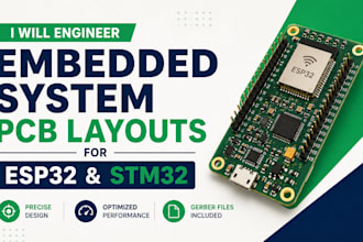 engineer embedded system pcb layouts for esp32 and stm32