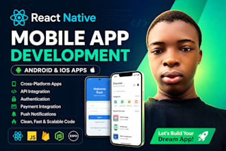 develop a react native app for android and ios