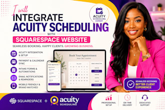 integrate acuity scheduling with squarespace website